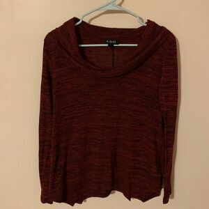 A.Byer cowl neck burgundy sweater